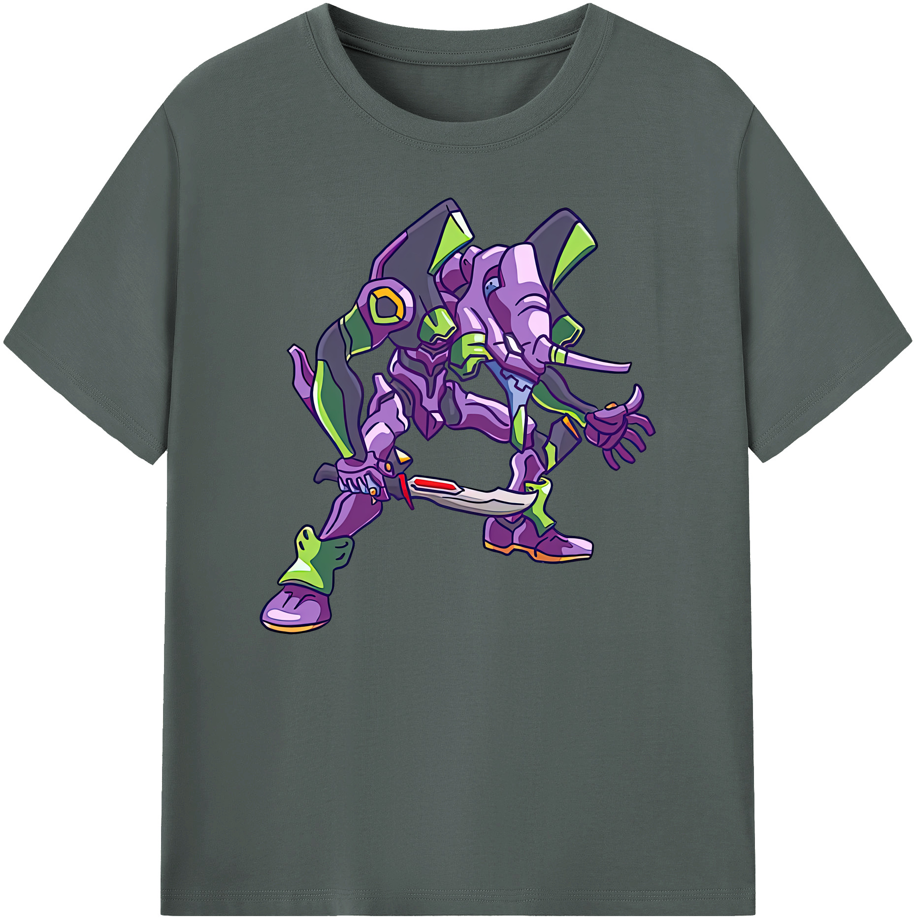 （画像用） EVA 新世紀エヴァンゲリオン 綿100％ メンズ半袖Tシャツ｜肌触りやわらか＆通気性